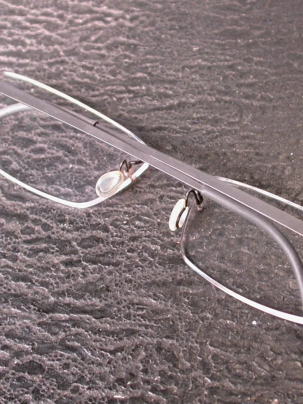 Lindberg Dark Gray Strip Titanium Modern Eyeglasses Frames Made in Denmark